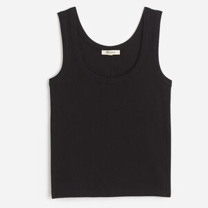 Madewell (Re)generative Cotton Ribbed Scoopneck Tank Sz M